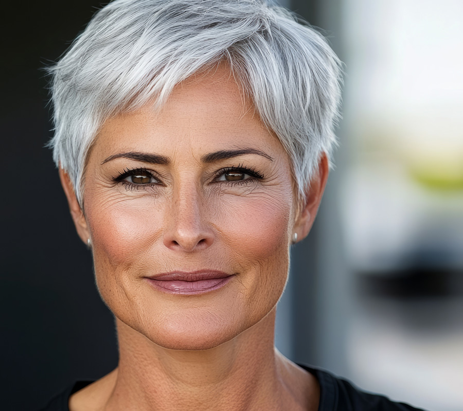 Kurze Haare bei Chemotherapie
